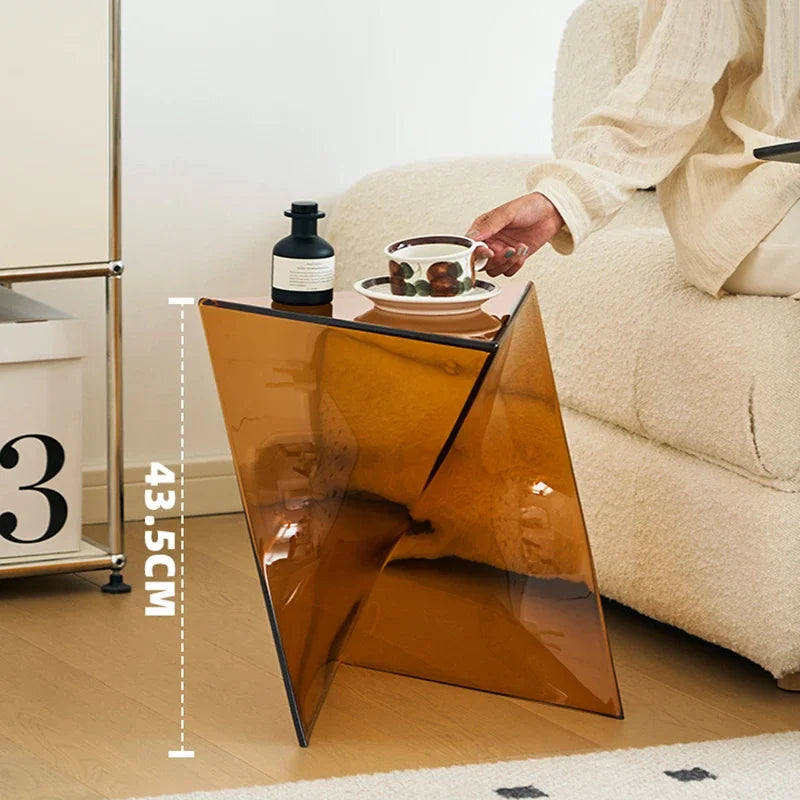 Unique Transparent Coffee Table: Sleek and Contemporary.