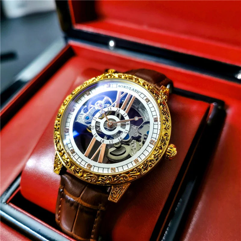 Luxury Automatic Mechanical Watch Men Tusso.