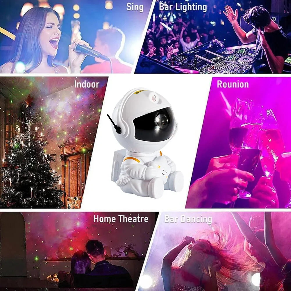 Transform Your Space with the Astronaut Galaxy Starry Sky Projector!