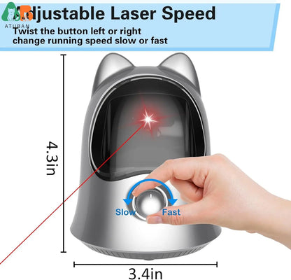 ATUBAN Interactive Laser Pointer Cat Toys for Indoor Cats,Cat Laser Toy Automatic for Bored Indoor Adult Cats/Kittens/Dogs