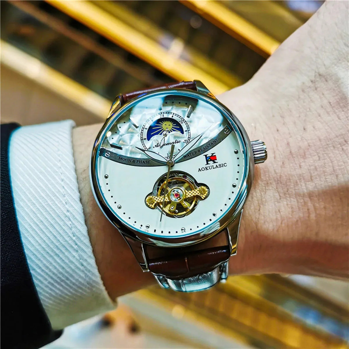 2023 AOKULASIC Tourbillon Moon Phase Watch.