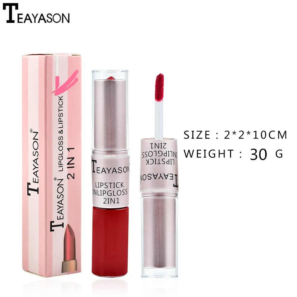 2 in 1 Lipstick Long Lasting Velvet Matte.