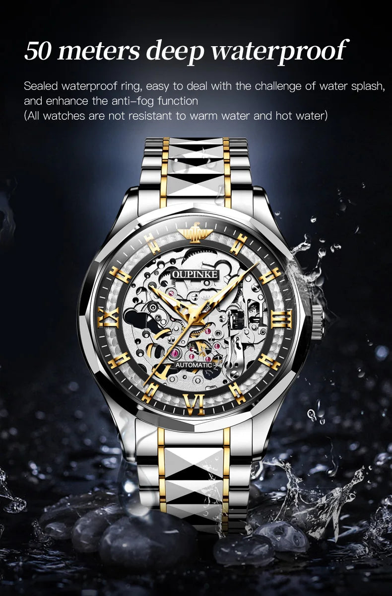 OUPINKE 3209 Deep Waterproof Mechanical Watch: A Timeless Statement for the Modern Man