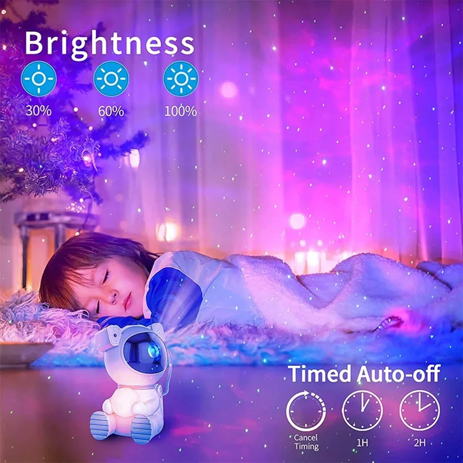 Transform Your Space with the Astronaut Star Galaxy Projector Lamp