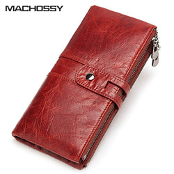 Women Wallets Genuine Leather Ladies Long Clutch Wallet Leather Card Holder Classic Female Purse Brand Wallet For Women