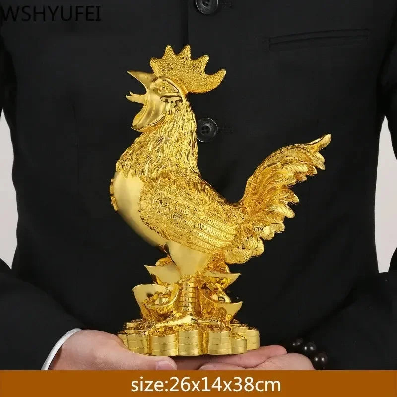 WSHYUFEI Golden Chicken Decoration