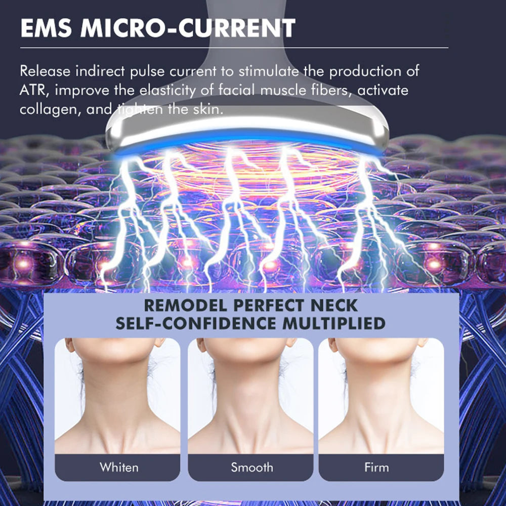 Ice Compress Neck Face Lifting Beauty Apparatus Led Phototherapy.