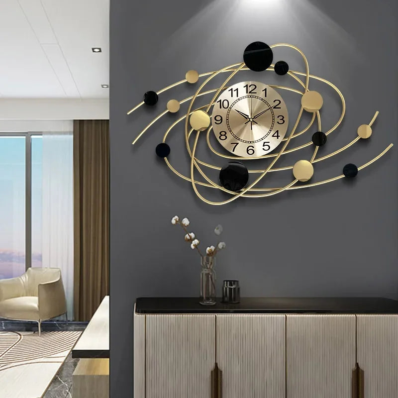 Fashion Light Luxury Watch Living Room Large Wall Clock Home Decoration Watch Hotel Lobby Wall Clock Simple Ornament Pendant