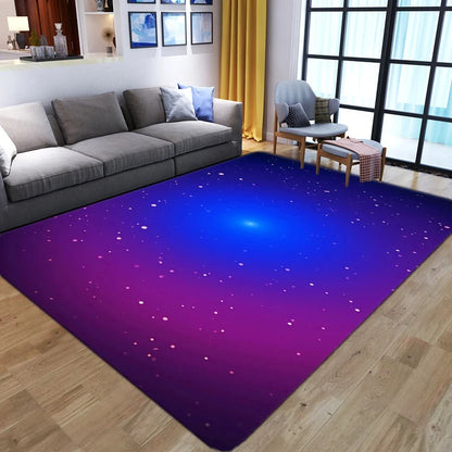 3D Visual Grid Carpet – Cyberpunk Rug.