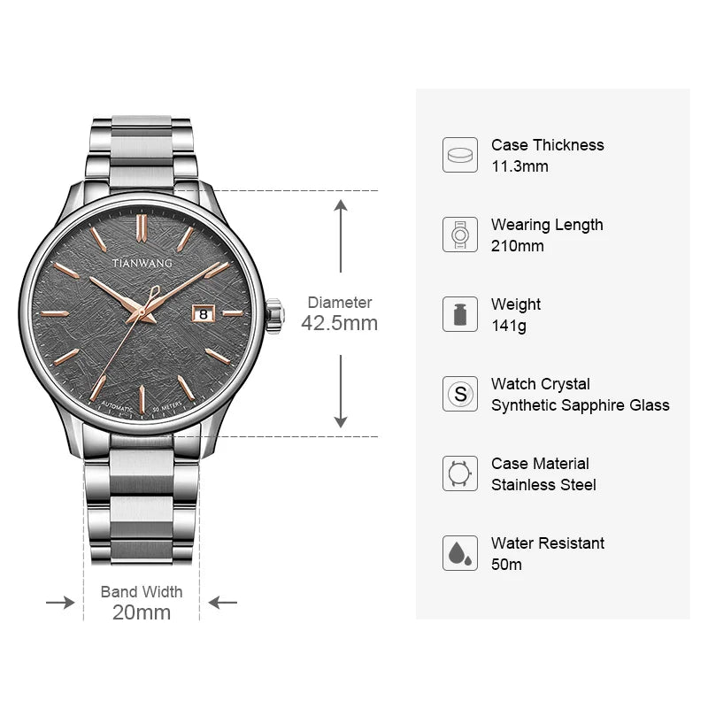 TIAN WANG Men's Watches For Men Business Wristwatch