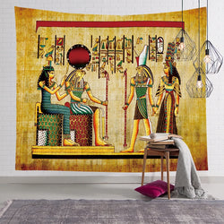 Ancient Egyptian Wall Tapestry Retro Decoration .