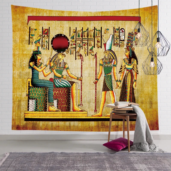 Ancient Egyptian Wall Tapestry Retro Decoration .