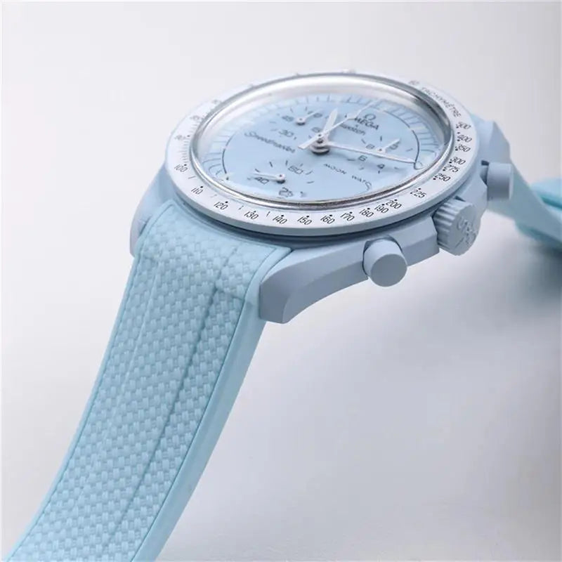 Rubber Watchband For Omega X Swatch Joint MoonSwatch.