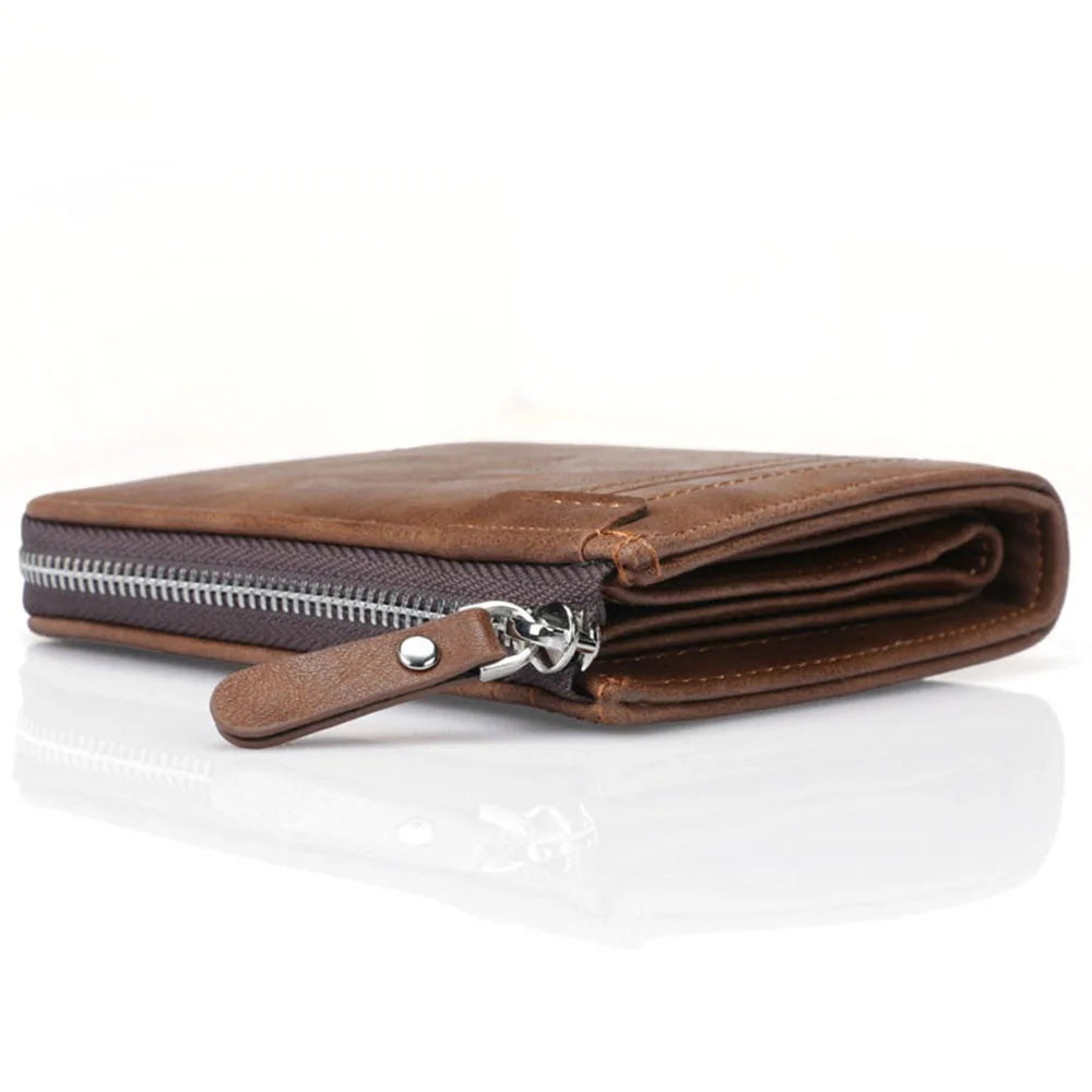 Leather Men Wallet Print Men Wallet.