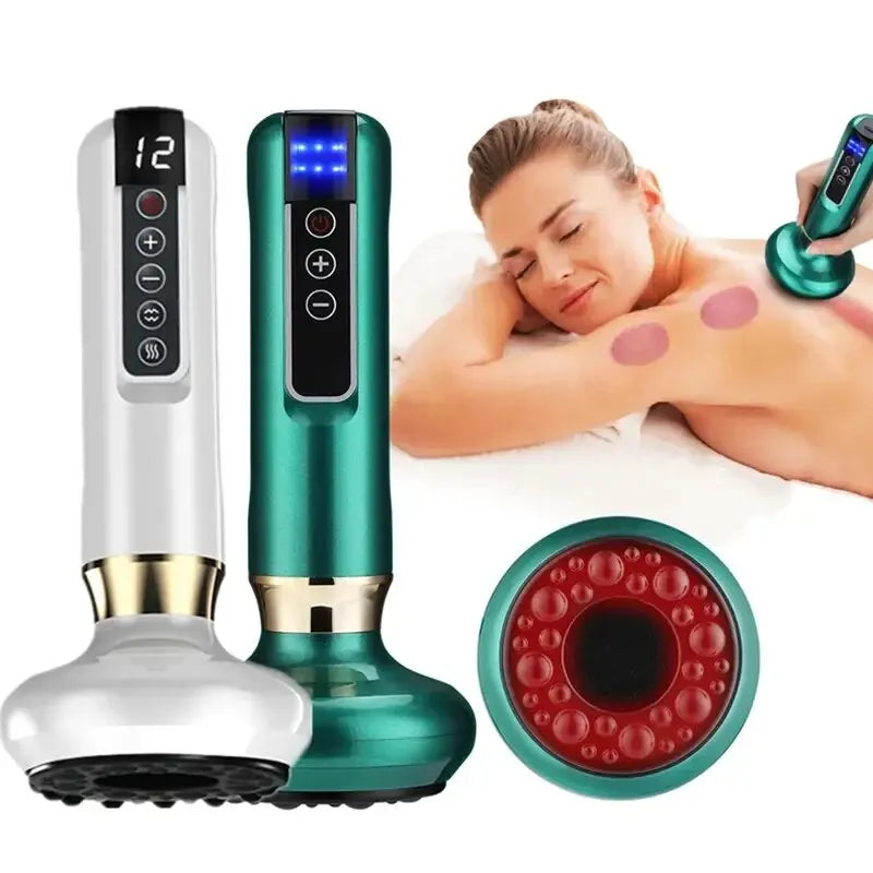 Relaxing Muscle With Electric Cupping Therapy Set - Suction Cup Massage & Guasha Vacuum Body Massage Jars!