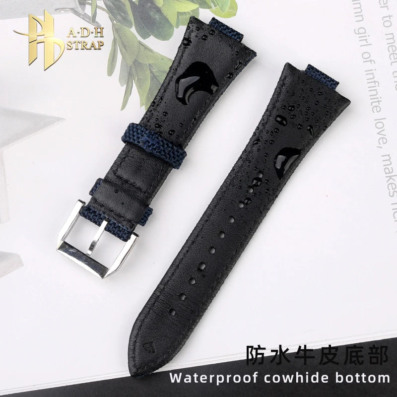 Knitted Nylon Watch Strap For Tissot 1853 Prx.