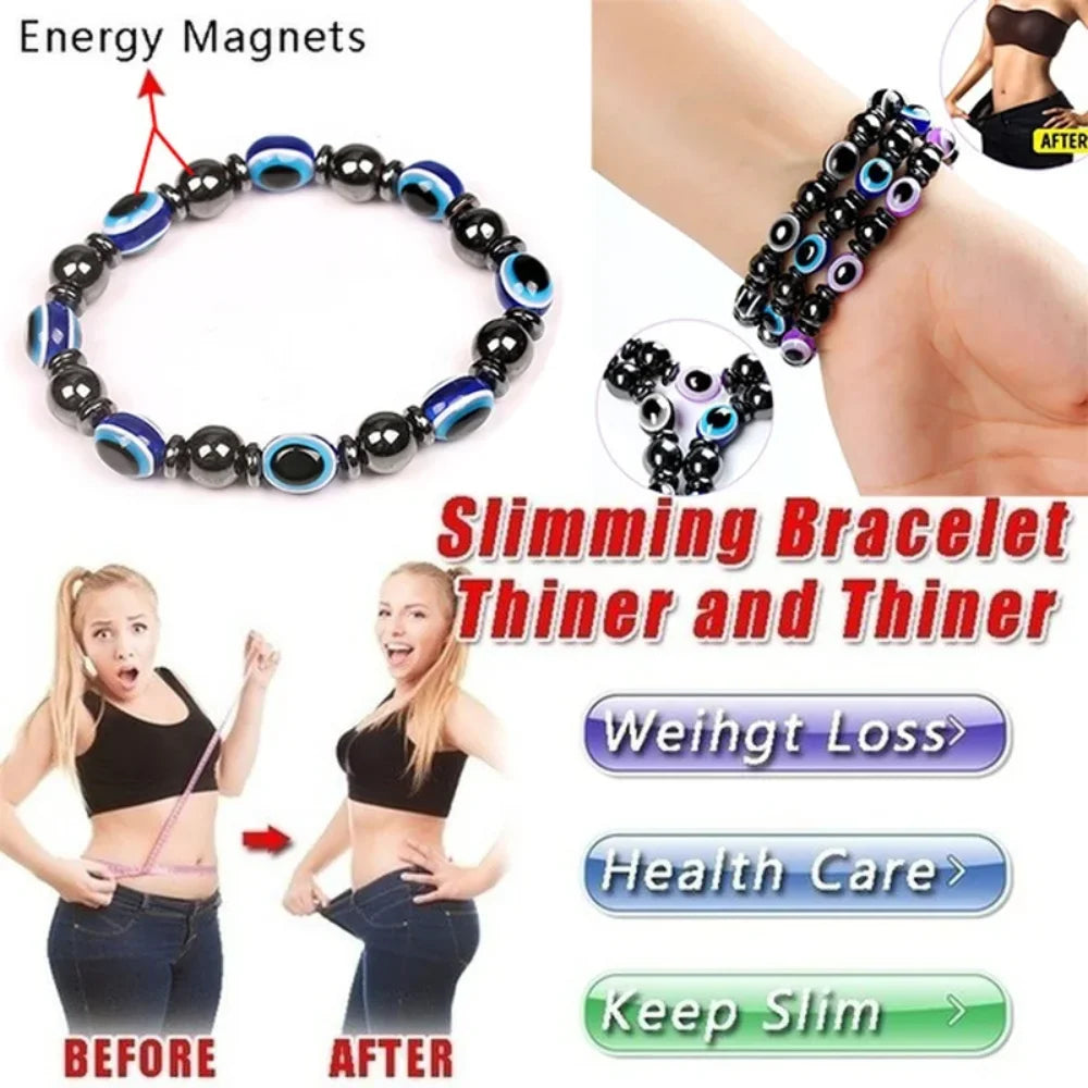 Fashion Men's Women's Weight Loss Bracelet Volcanic Stone Health Bracelet Weight Loss Anti Fatigue Health Bracelet Jewelry