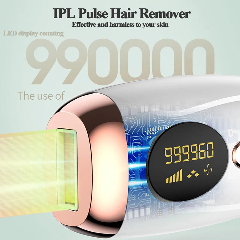 IPL Hair Removal Safe Laser Epilator 990000 Flash LCD Display Bikini Depil Beauty for Women Painless Body Hair Removal At Home