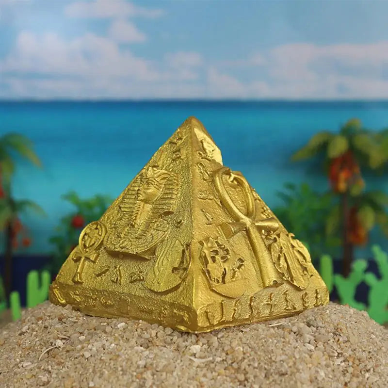 Simulation Egyptian Pyramids Model Building Statue