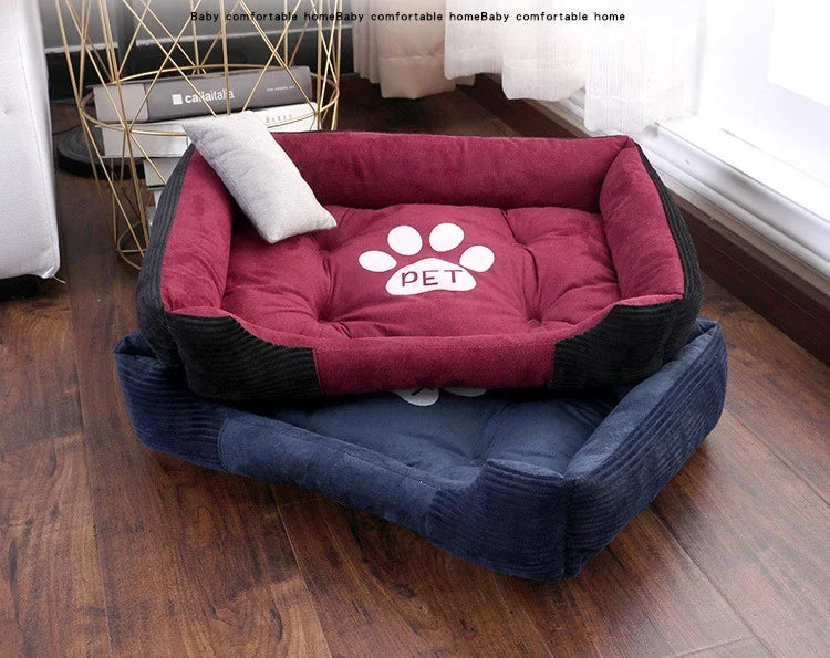 Warm Bone Pet Dogs Bed Washable House Cat Puppy Cotton Kennel Mat Soft Nest Dog Baskets Pet Products For Small Medium Large Dog 1