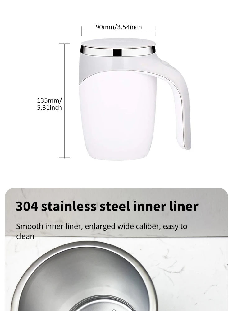 Automatic Stirring Cup Mug Rechargeable Portable Coffee.