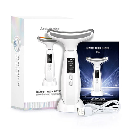 Ice Compress Neck Face Lifting Beauty Apparatus Led Phototherapy.