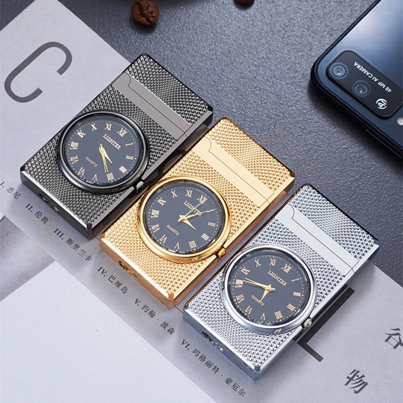 Creative Watch Lighter Metal Straight Windproof.