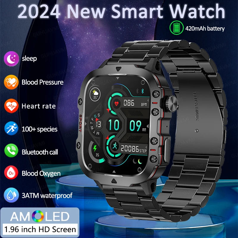 Rugged Military Smart Watch Men For Huawe.