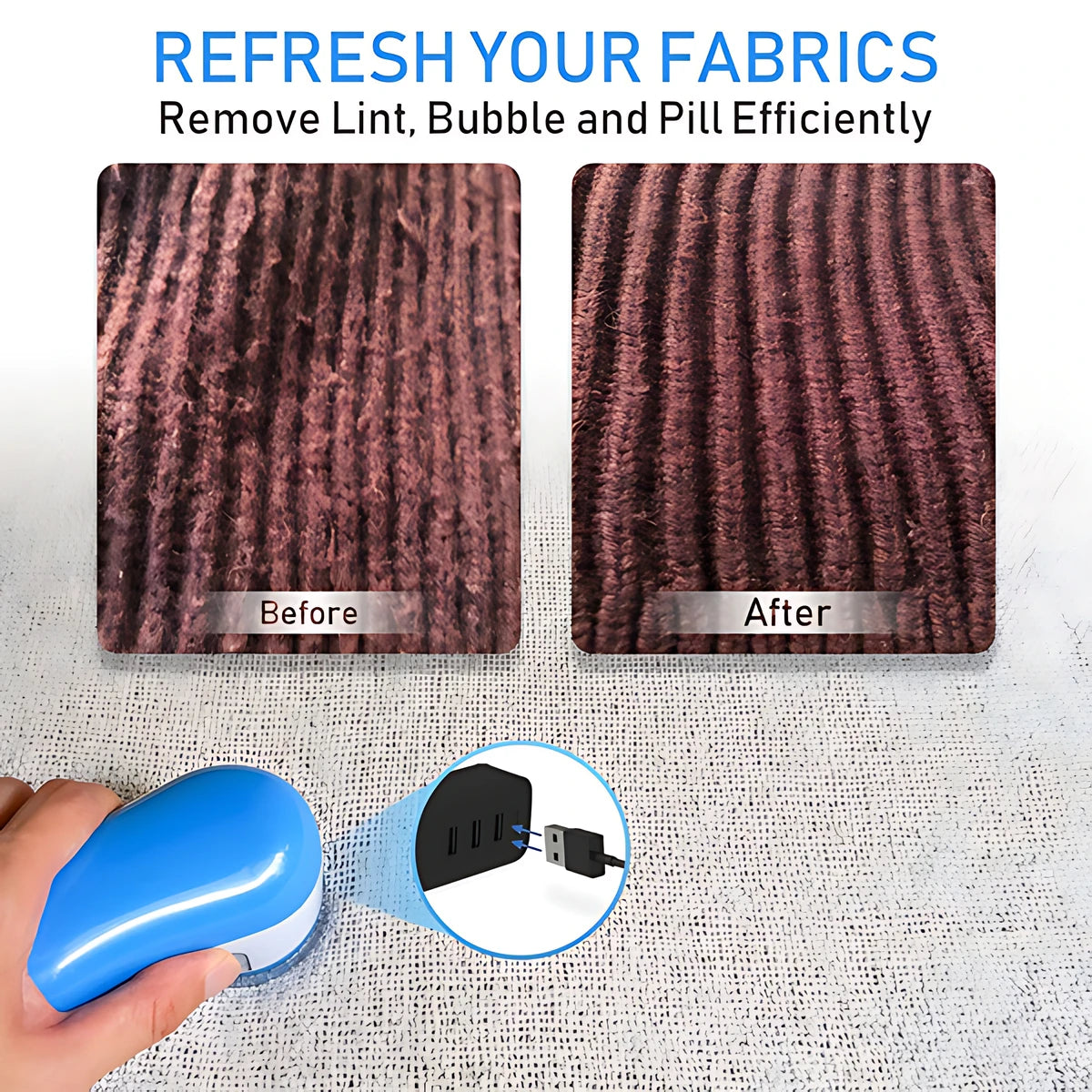 Fabric shaver, Lint remover, USB powered, Portable lint shaver, Clothes shaver, Fabric care tool, Sweater shaver, Lint removal device, Upholstery cleaner, Fuzz remover, Garment care, Fabric rejuvenation, Home textiles, Clothing maintenance, Quick lint removal,