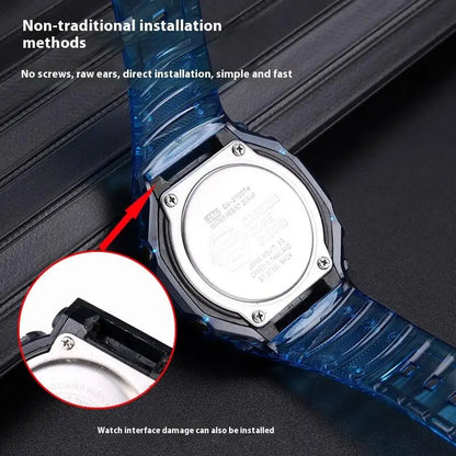 Waterproof Sports Silicone Watch Case For Casio.