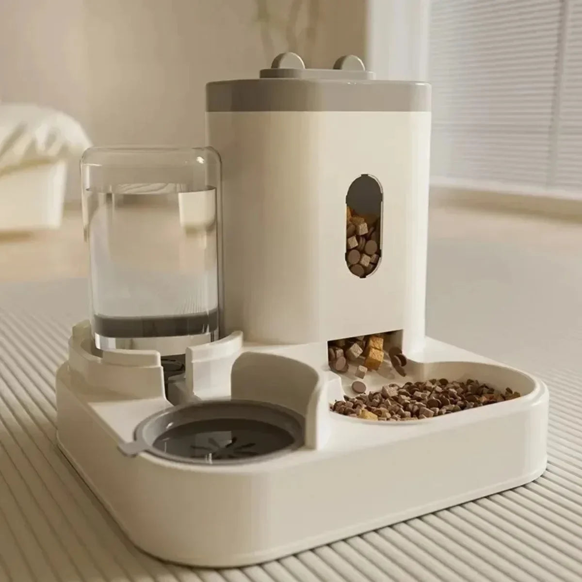 Automatic Feeder Cat Dog Food Bowl with Water Fountain Pet Large Foods Storage Dispenser Container Puppy Pets Kitten Accessories