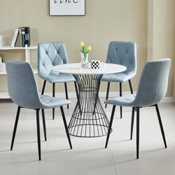 Btrpily 4 Set of Dining Chairs, Metal Frame.