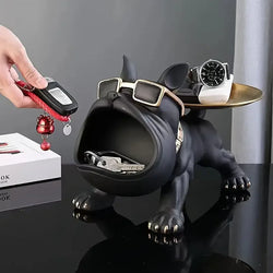 Multi-purpose bulldog animal statue creative ornaments living room study bedroom decoration home interior decoration accessories