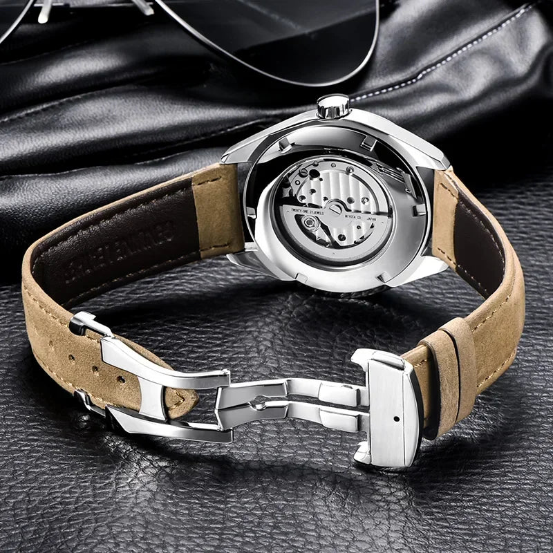 Jungle Luxury Leather Men's Watches Automatic.