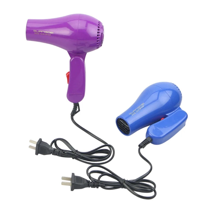 Foldable Portable Mini Hair Blow Dryer 850W Traveller Hair Dryer Compact Blower Power Adapter Converter Voltage Transformer