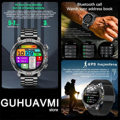 2024 New Outdoor Military GPS Smart Watch.