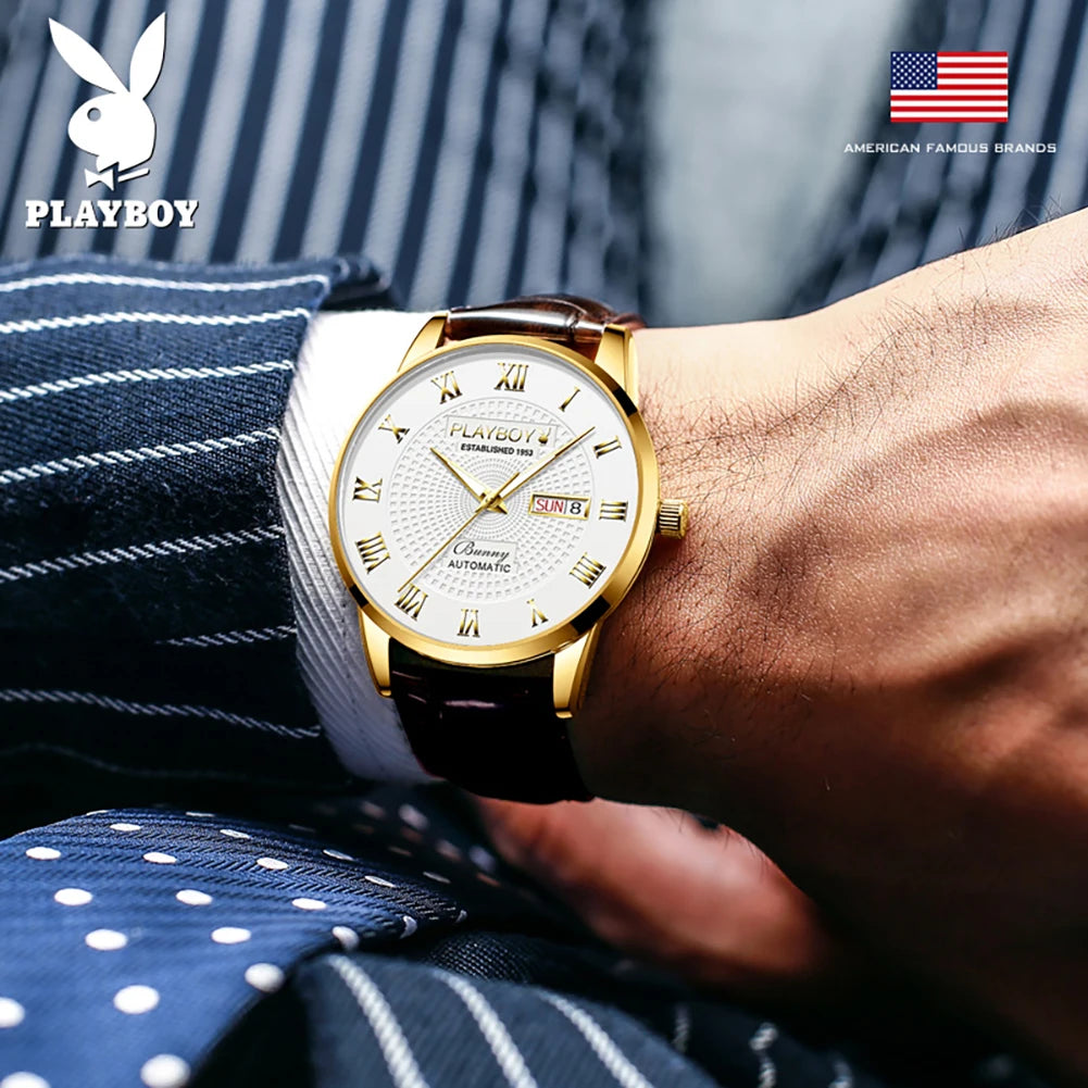 PLAYBOY Top Brand Men Watch High Quality.