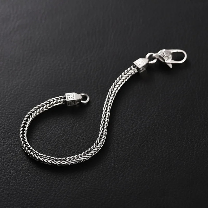 NEW Real Silver Bracelet Accessories Fashionable Diamond.