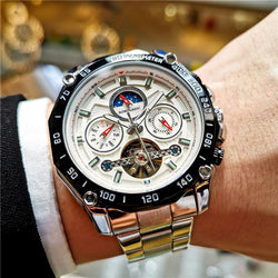 Aokulasic For Mens Watch Chronograph Automatic Skeleton.