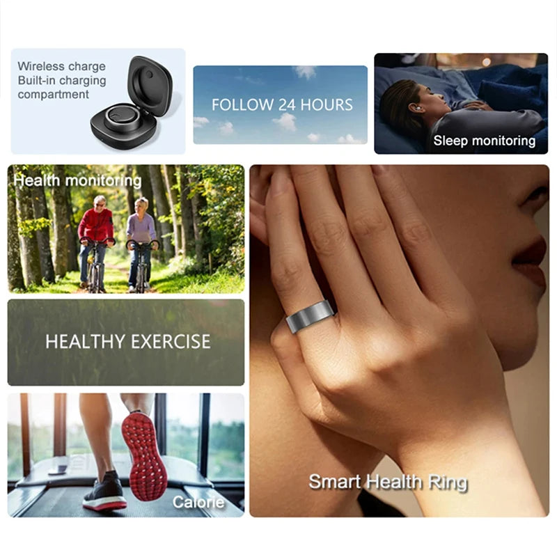 SR200 Smart Ring Health Monitor For MenWomen.