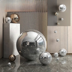 304 Stainless Steel Hollow Sphere Decorative.