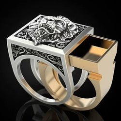 Hot selling fashion retro domineering lion set ring creative finger