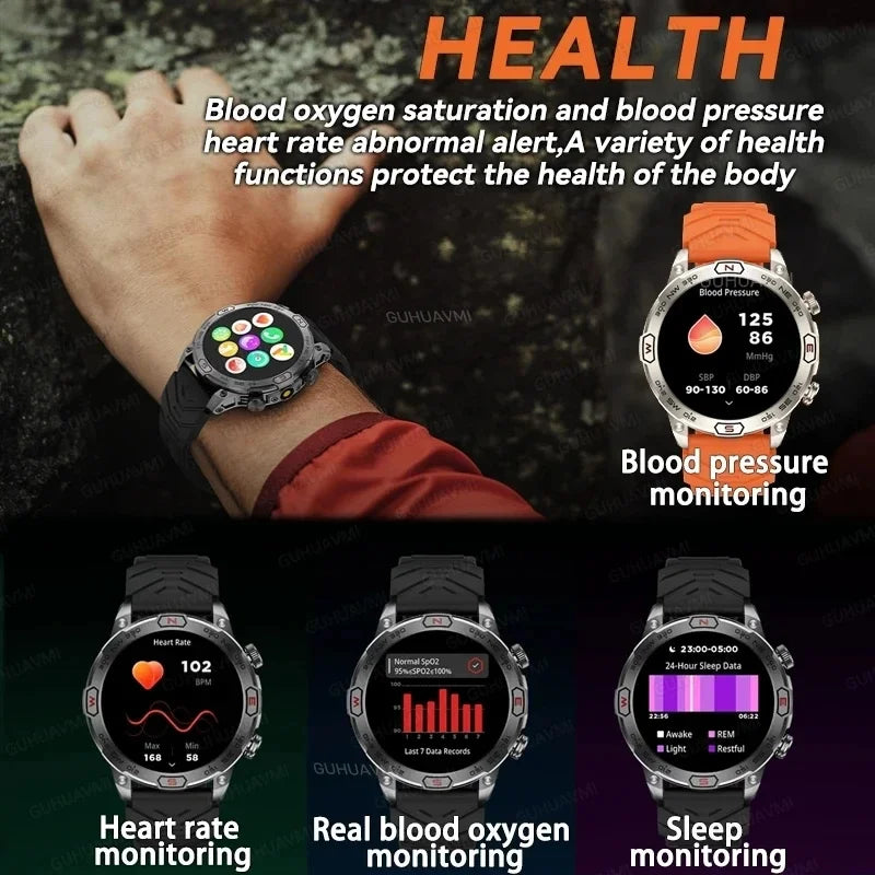 2024 New Outdoor Military GPS Smart Watch.