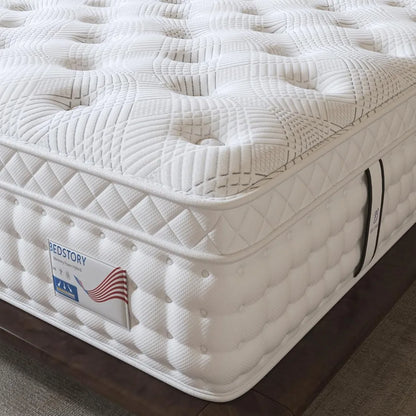 Queen Mattress 12 Inch, Deep Sleep Firm Mattress Extra Lumbar Support-Pain-Relief - Memory Foam Hybrid Euro Top Luxury Mattress