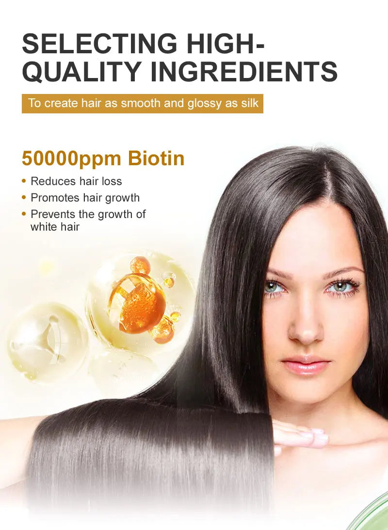 Collagen Hair Mask Biotin Hair Loss Treatment.