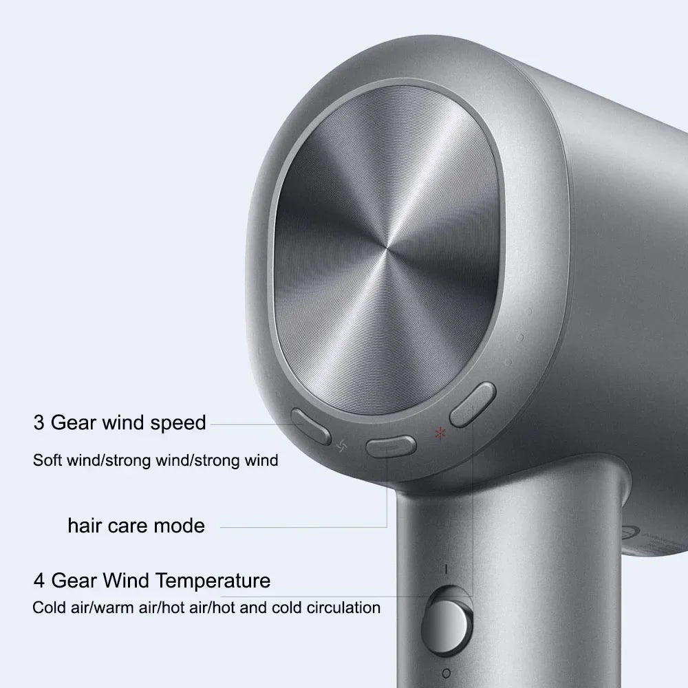 XIAOMI MIJIA H701 Hair Dryers High Speed Water Ion Professional Hair Care Quick Dry Negative Ion 65m/s 110000Rpm 220V CN Version