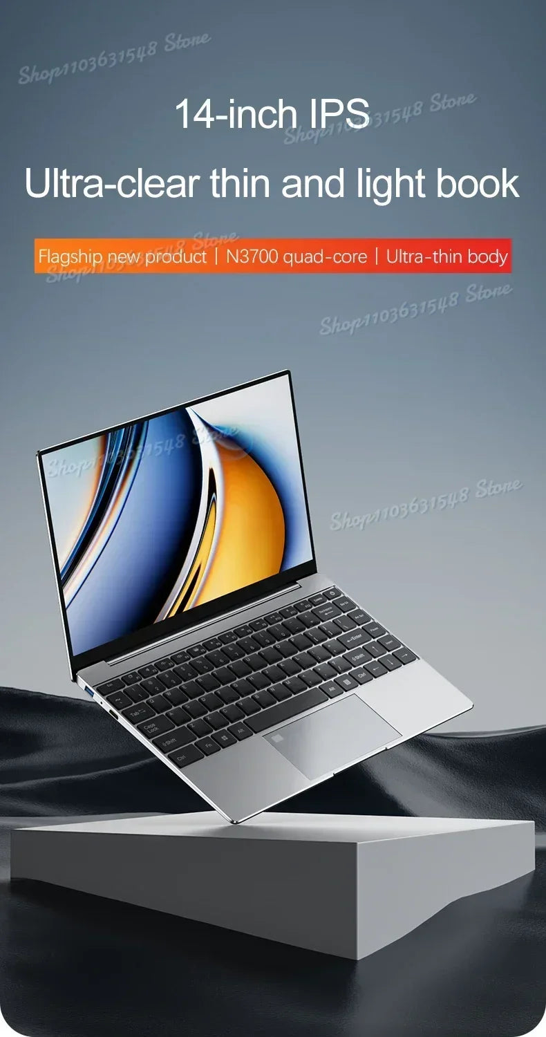 14.1" Ultra Slim Laptop 16GB RAM 2TB Intel N3700.