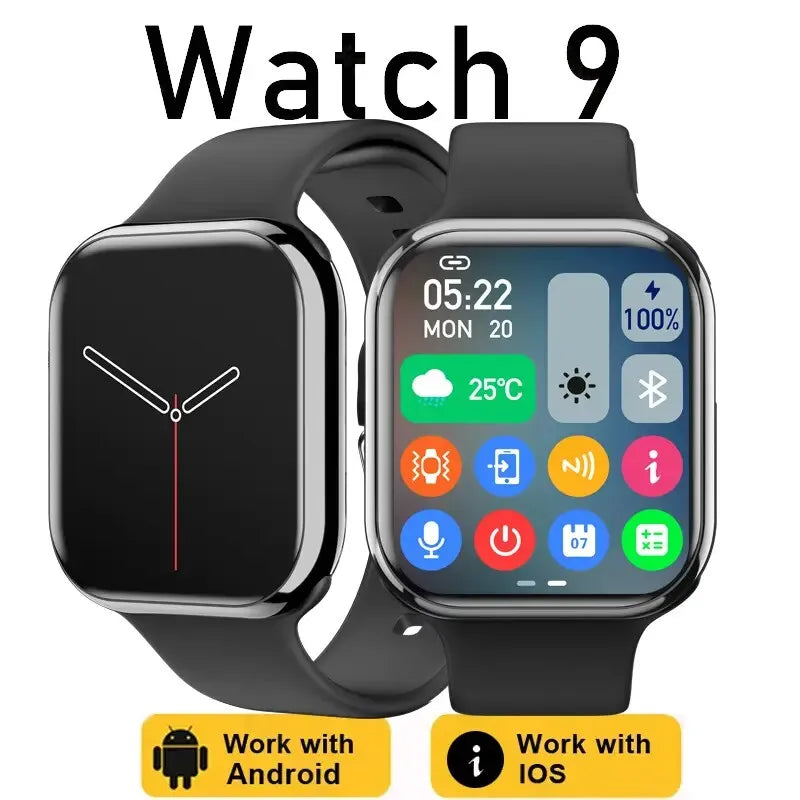 New Smart Watch Men For Apple Watch 9 Series Always On Display Body Temperature BT Call NFC GPS Women Smartwatch For IOS Android