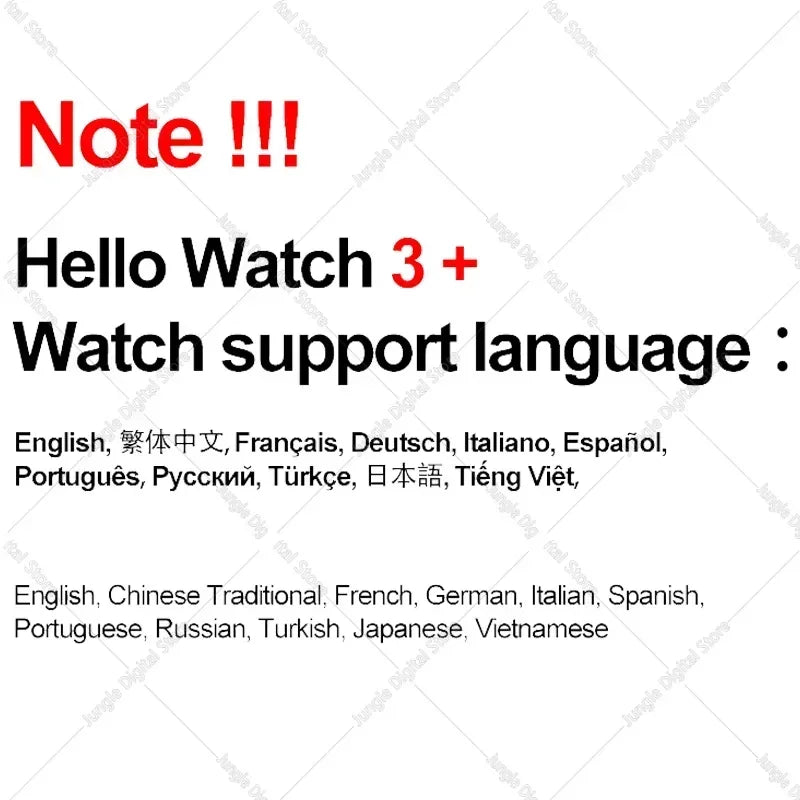 New Hello 3 Plus Smart Watch Men.