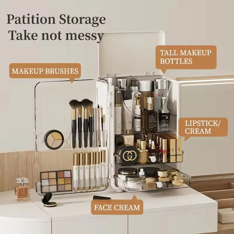 Plastic Upgrade Luxury Cabinet Desktop Makeup.